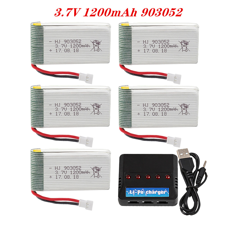 Drone Battery Adapter - 3.7V 1200mah 903052 Lipo Battery Charger