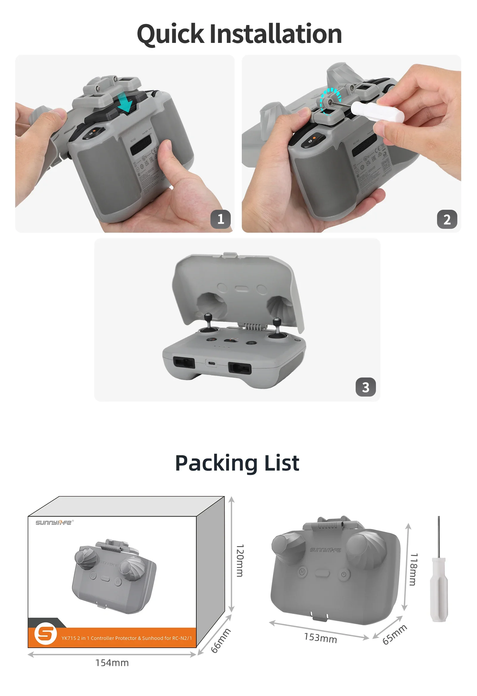 2 in 1 Controller Protector Su - Drone Controller Hood recensie en prijs