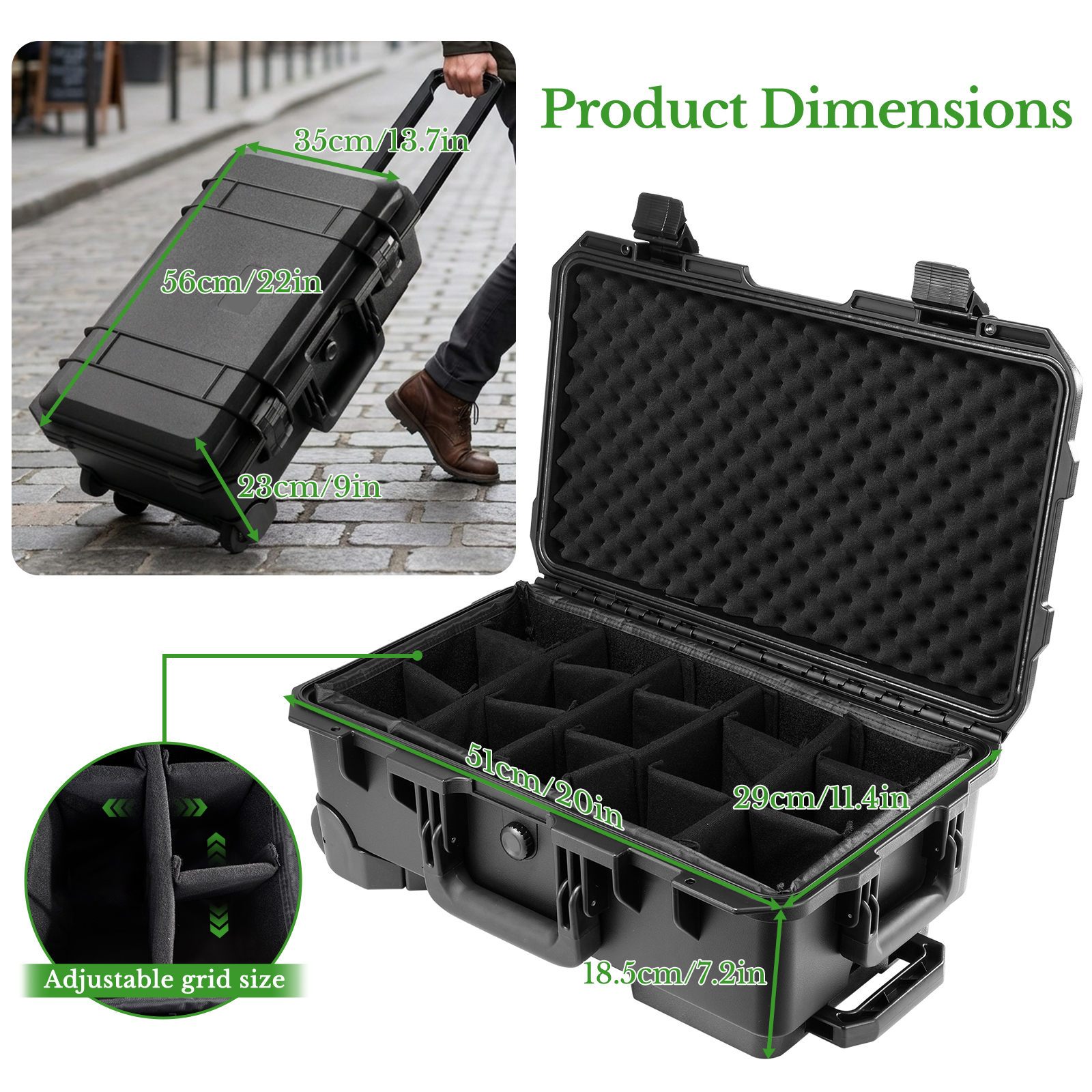 Professional Large Hard Rollin - Drone Carrying Case recensie en prijs