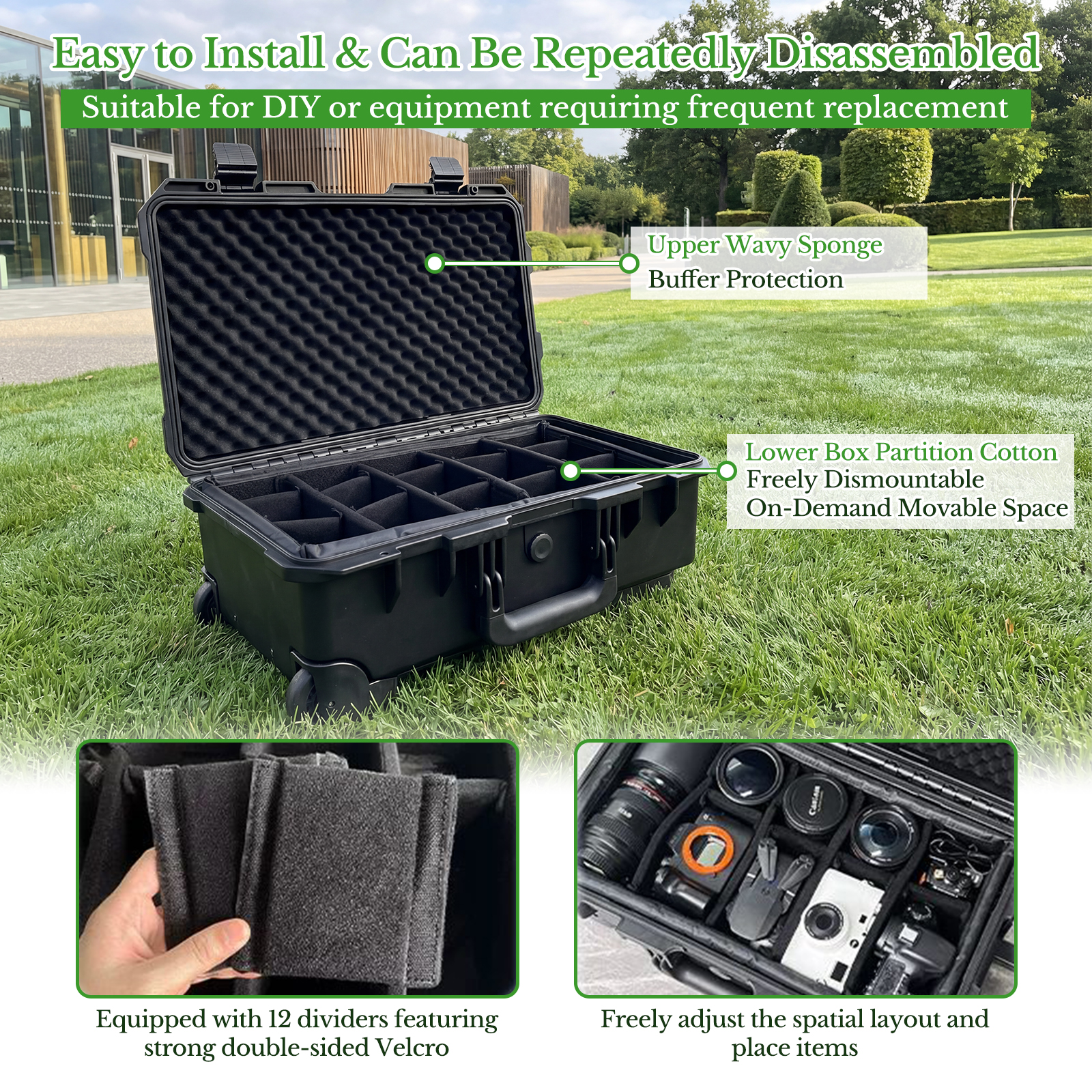 Professional Large Hard Rollin - Drone Carrying Case recensie en prijs