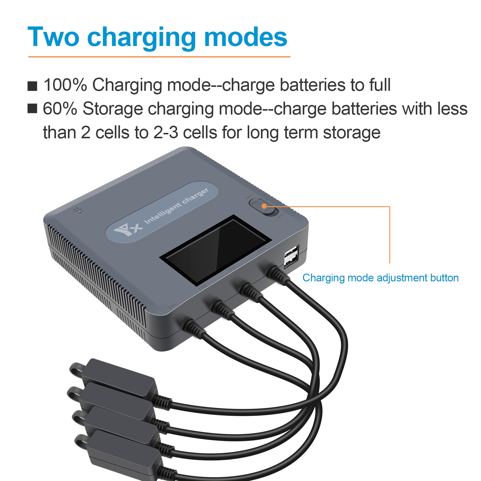 6 in 1 Digital display Battery - Drone Charging Hub recensie en prijs