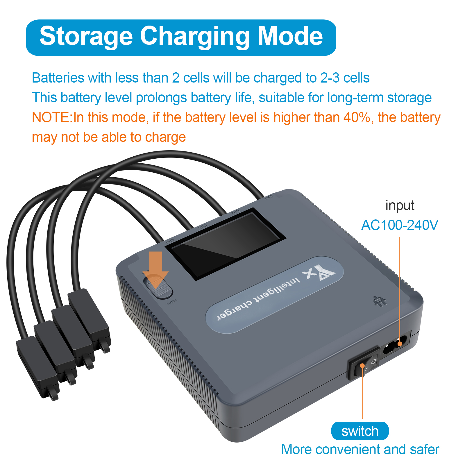 6 in 1 Digital display Battery - Drone Charging Hub recensie en prijs