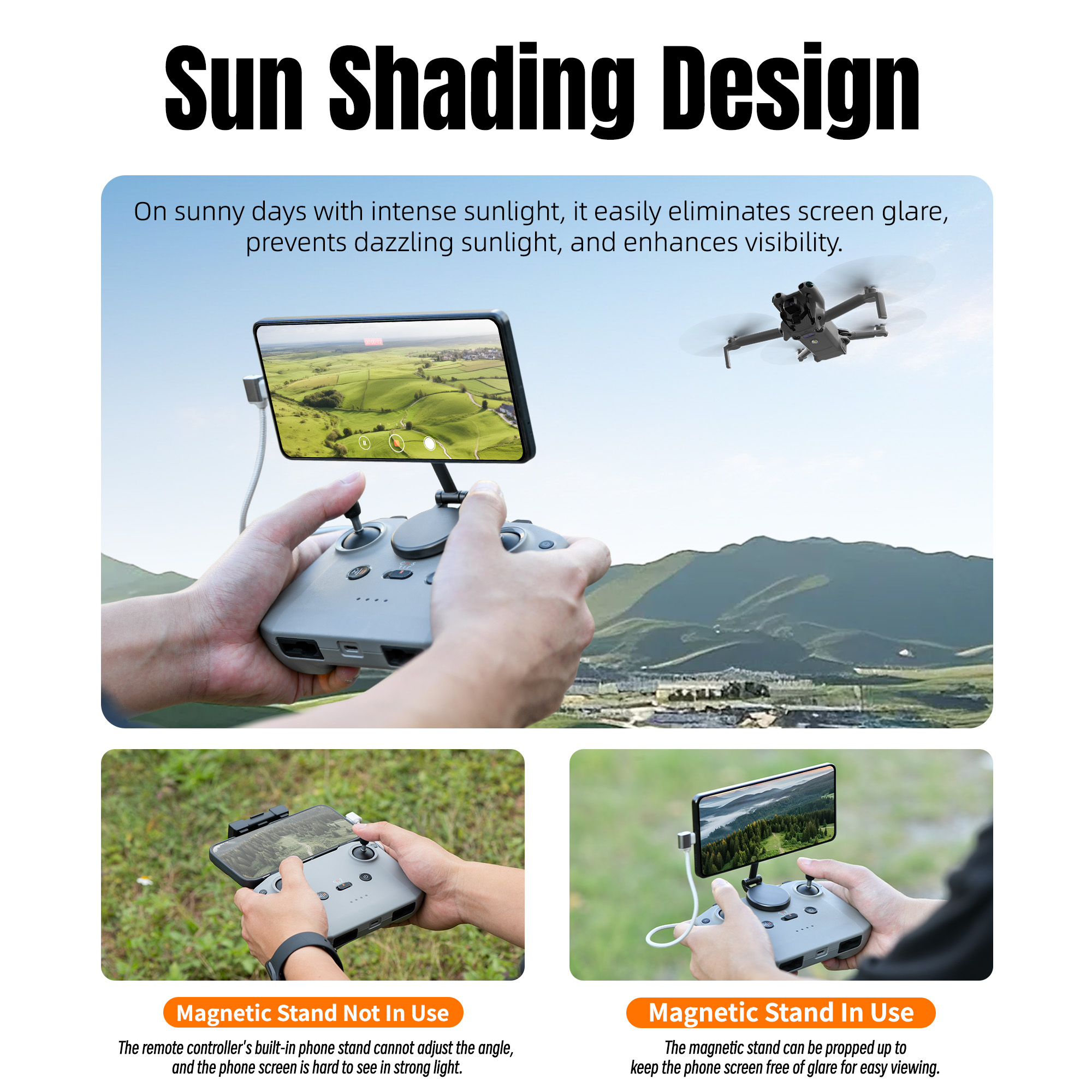 Adjustable Magnetic Phone Stan - Drone Tablet Mount recensie en prijs