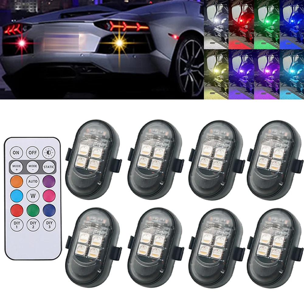 1-8PCS USB Rechargeable Waterp - Drone Strobe Light recensie en prijs