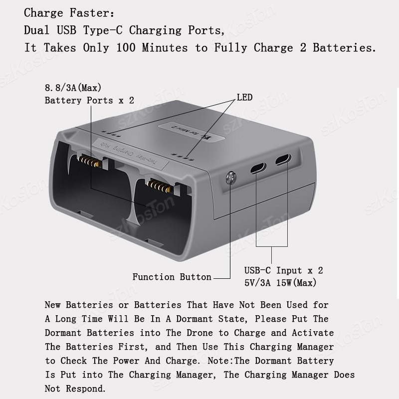 For DJI Mini 4K/MINI 2/Mini 2  - Drone Charging Hub recensie en prijs