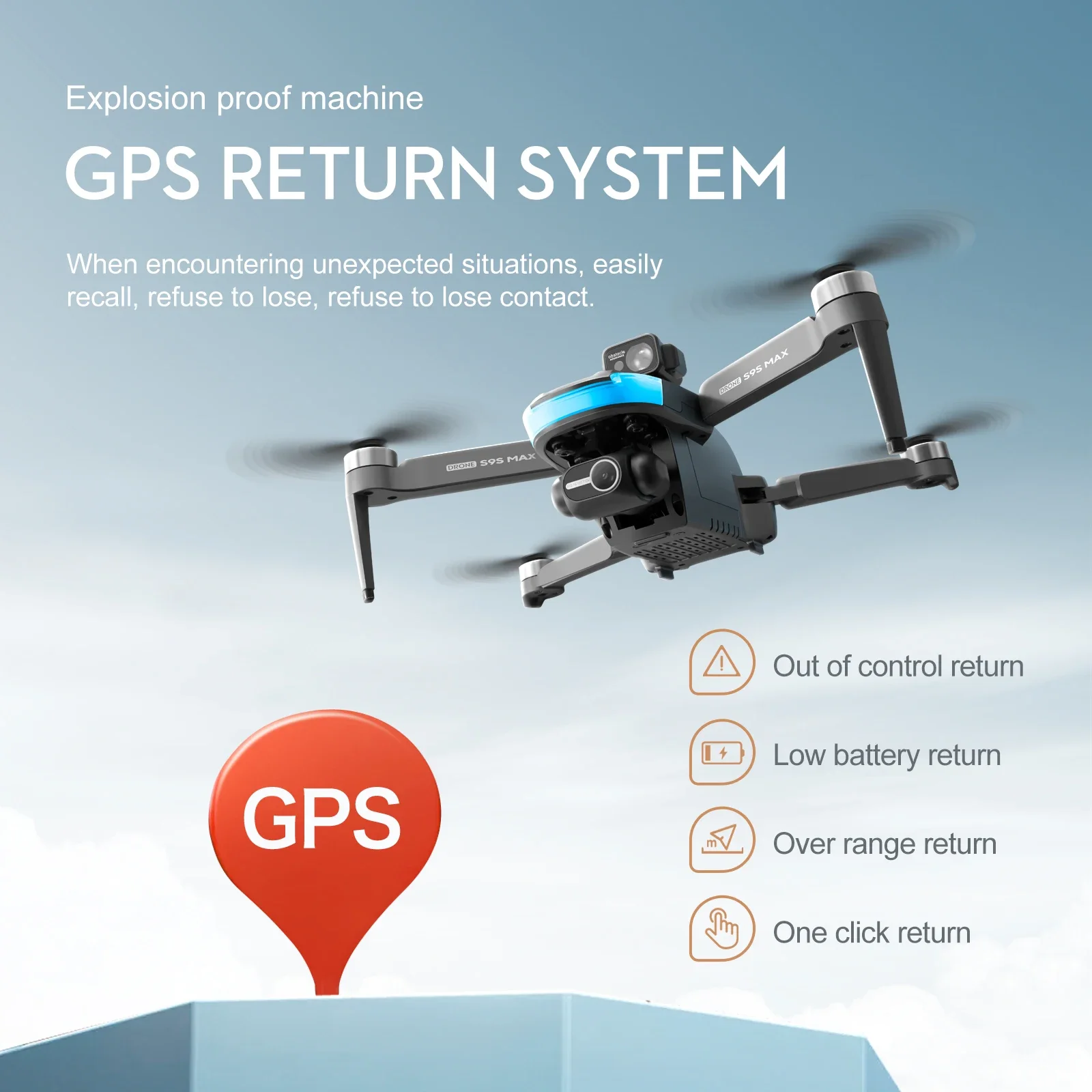 NEW S9S MAX MINI Drone 4K 2-Ax - Drone Remote Controller Lanyard recensie en prijs