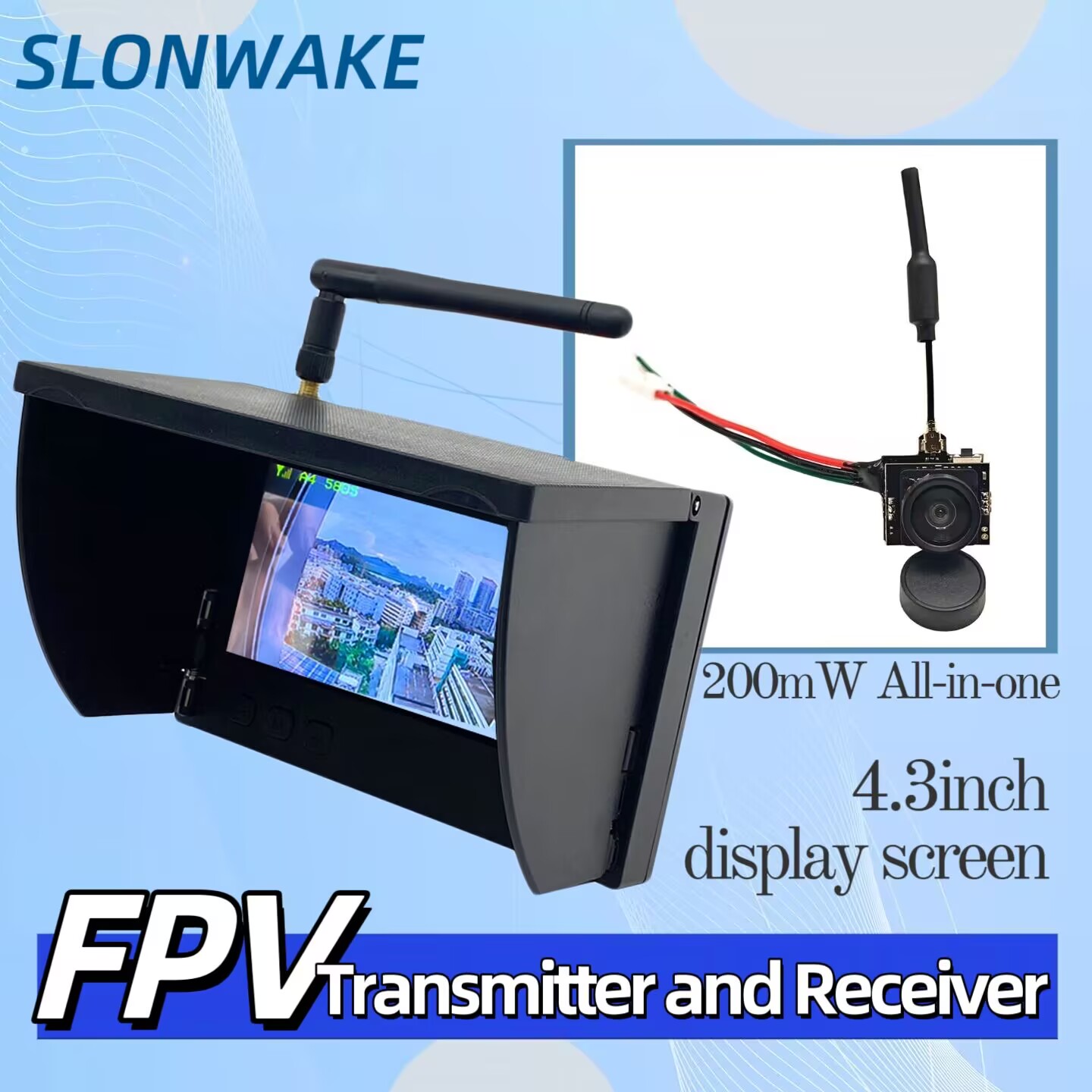 SLONWAKE 5.8G Analog Video Tra - Drone Controller Screen recensie en prijs