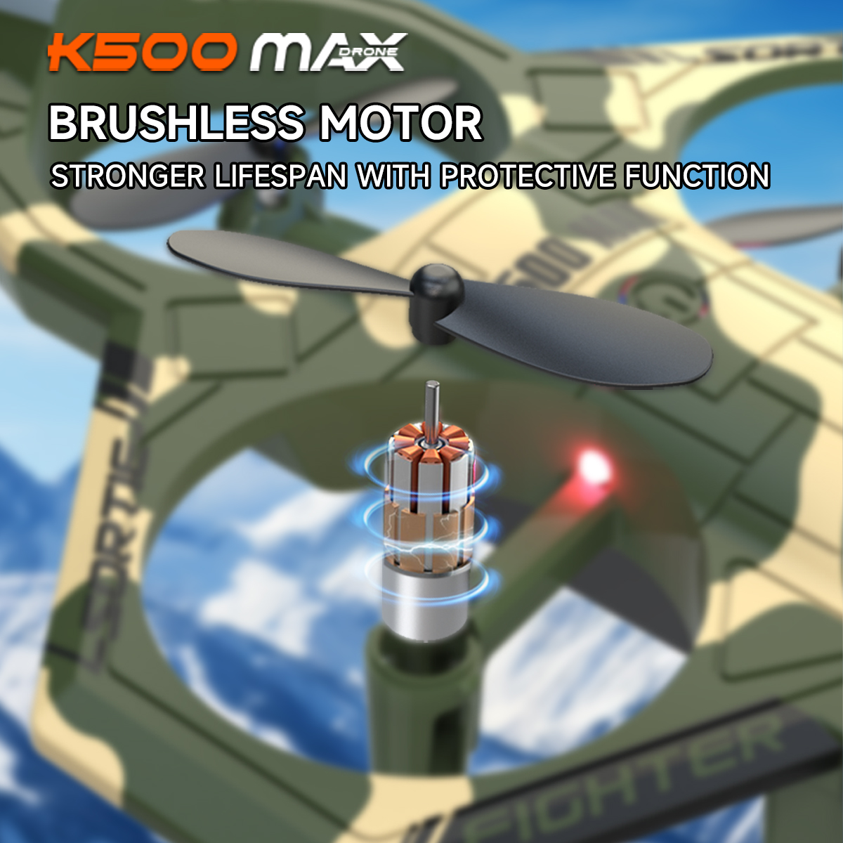 AXNEN K500 MAX RC Plane Fighte - Drone Beacon Light recensie en prijs