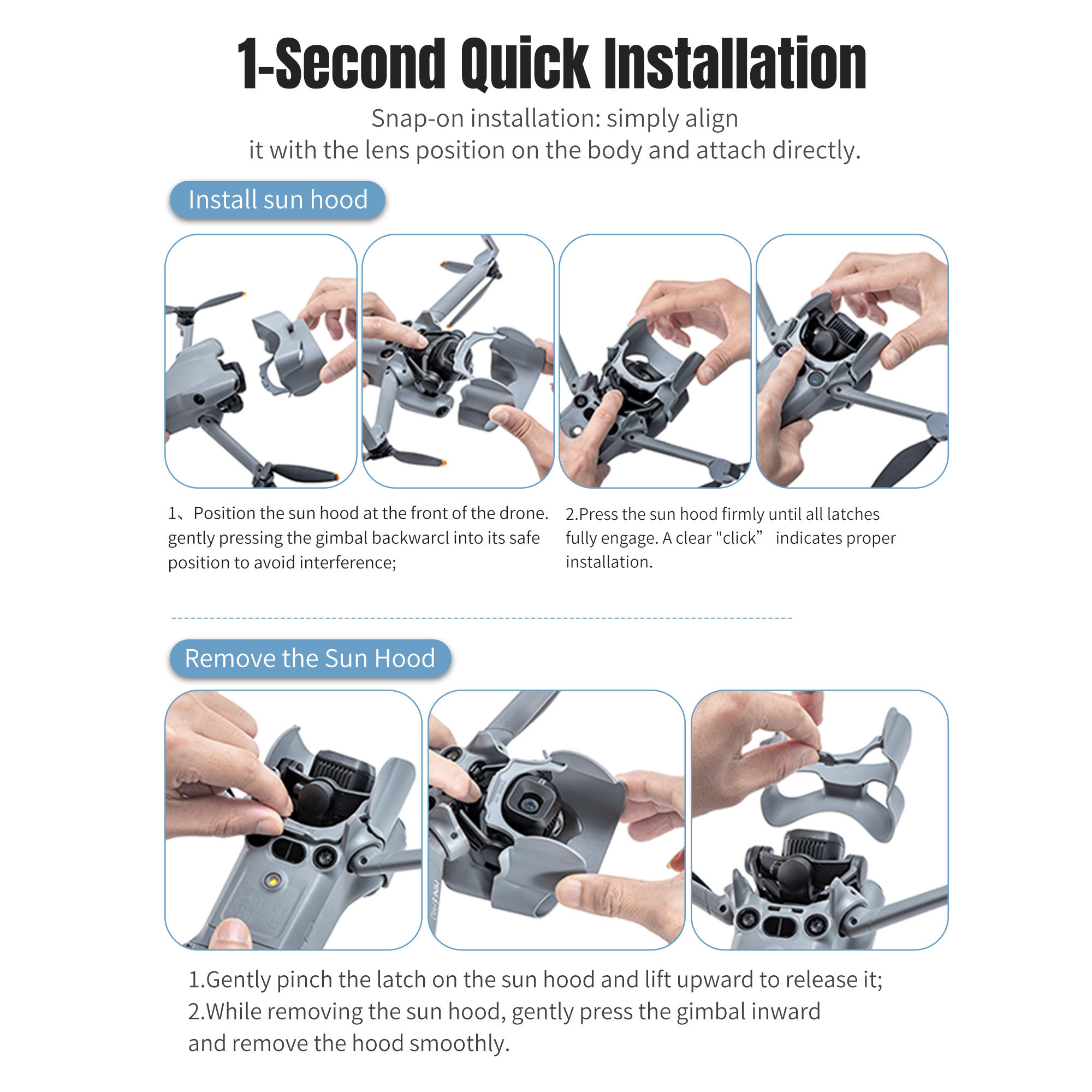 Sunshade Lens Hood For DJI Min - Drone Sun Shade recensie en prijs