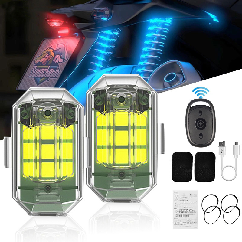 1/2/4Pc Remote Motorcycle Ligh - Drone Strobe Light recensie en prijs