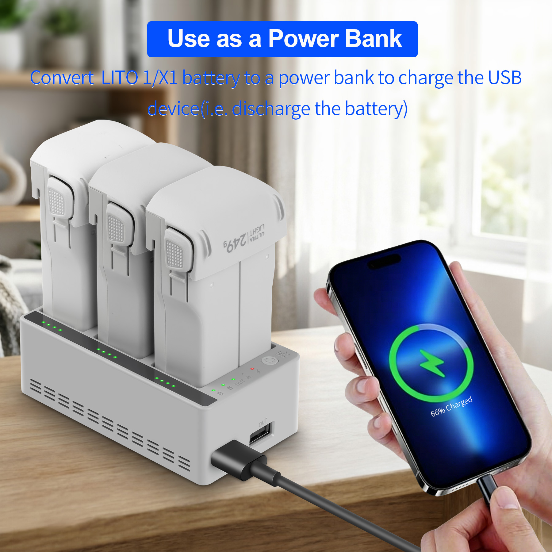 3-Way Battery Charger Butler F - Drone Charging Hub recensie en prijs