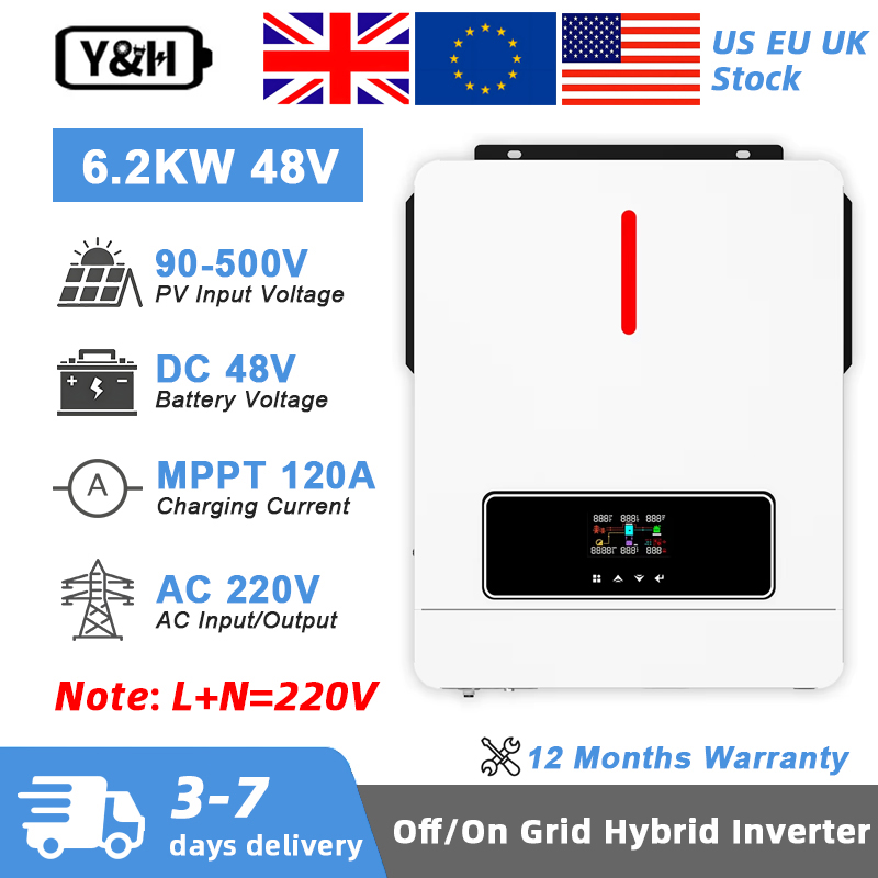 Y&H 6.2KW Hybrid Solar Inverte - Drone Solar Charger recensie en prijs