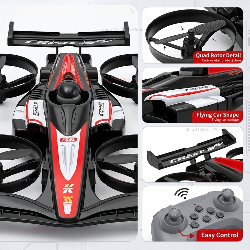 Mini RC Flying Car Transformab - Drone Beacon Light recensie en prijs